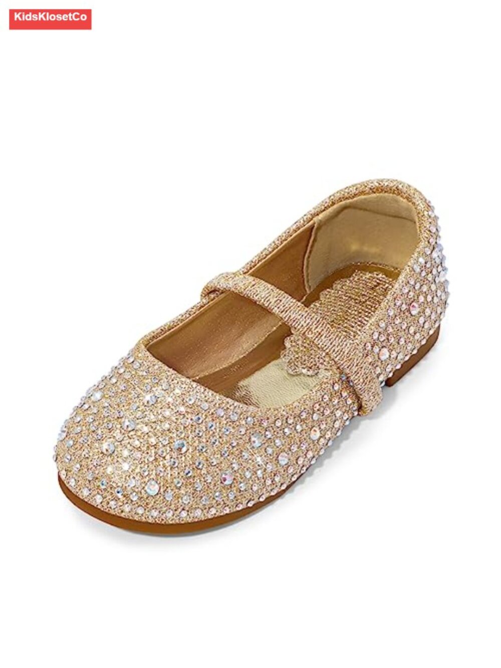 Girls Mary Jane Flats Dress Shoes Non-Slip TPR Outsole Cushioned Latex Insole